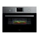 AEG - 6000 CombiQuick heteluchtoven met Microwavefunctie - 45 cm - Vingervlekvrije inox