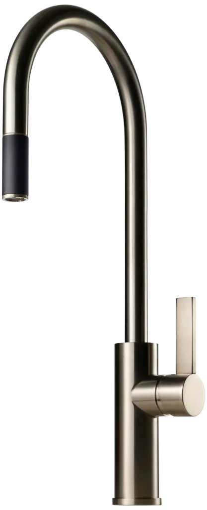 [9423619] Tapwell ARM185 Brushed Nickel (met uittrekbare kop)