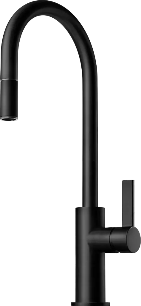 [9423622] Tapwell ARM185 Matte Black (met uittrekbare kop)