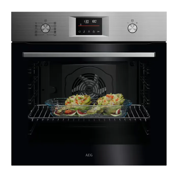 [NBU5P40SM] AEG - 5000 SurroundCook met pyrolyse - 60 cm - Vingervlekvrije inox