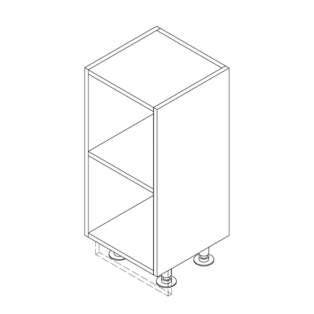 [OC/BIB/40x40x80/] Model Bib - staand - ondiep 40 cm - breedte 40 cm - 400x397x800 (0000 Unknown)